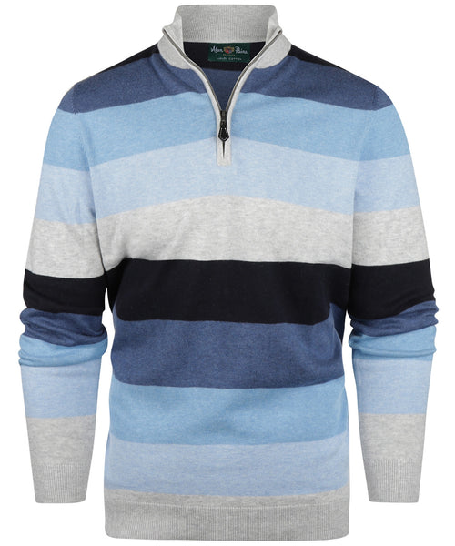 Alan Paine Stripe Pullover | Blue