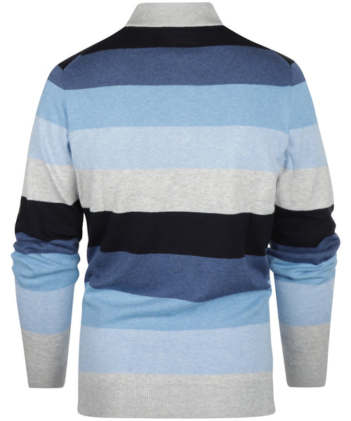 Alan Paine Stripe Pullover | Blue