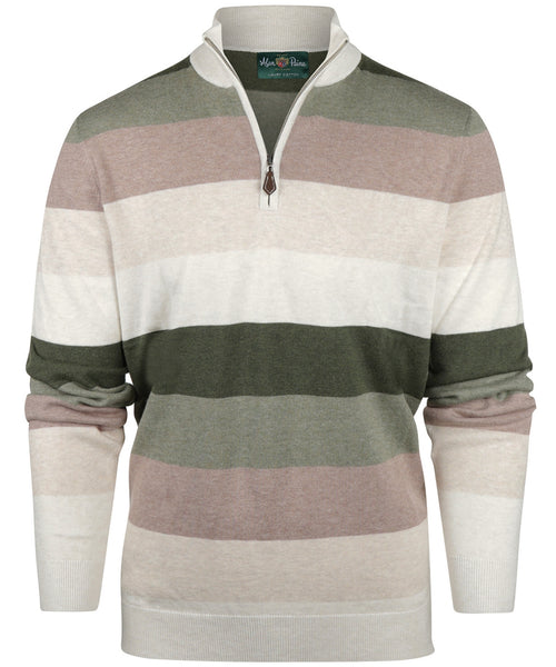 Alan Paine Stripe Pullover | Brown