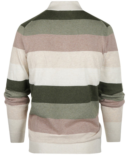 Alan Paine Stripe Pullover | Brown