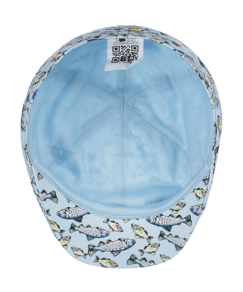 Texas Cotton Fish Print | Licht Blauw