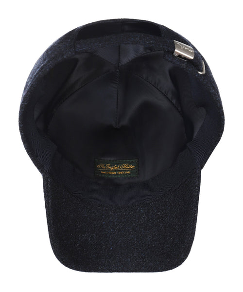 Wigens Tweed Baseball Cap | Navy Blauw