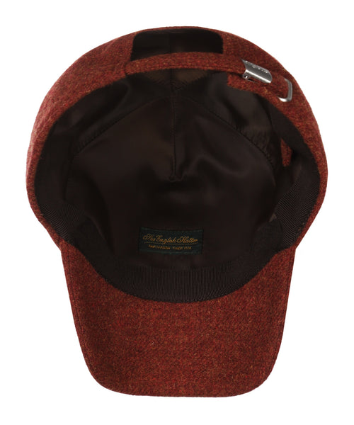 Wigens Tweed Baseball Cap | Red