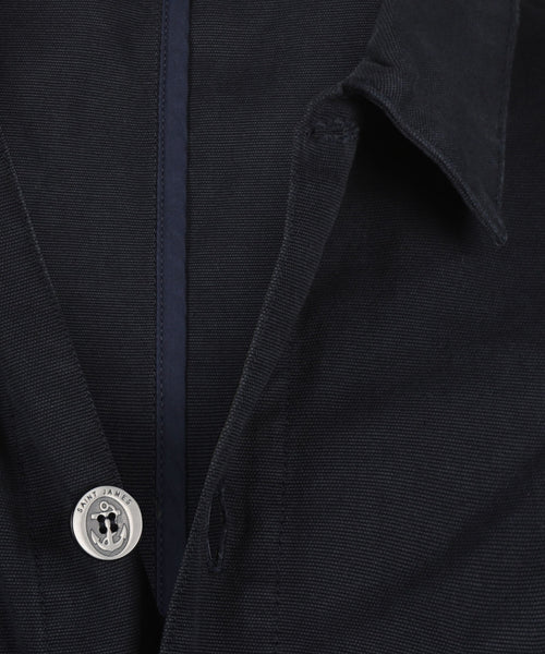 Saint James Sirocco Overshirt | Navy Blauw