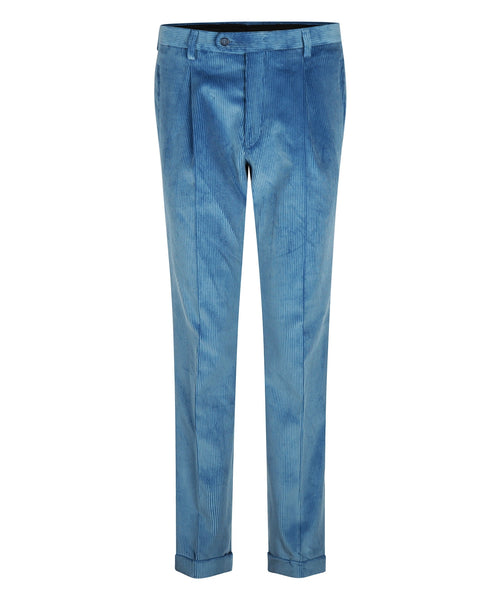 Corduroy Pants Wide Rib | Blue