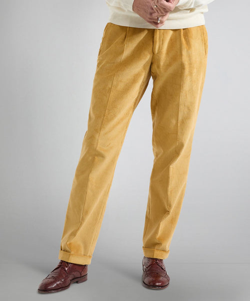 Corduroy Pants Wide Rib | Brown