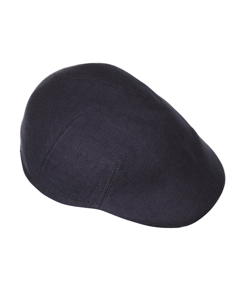 Soft Cap 100% Linnen | Navy Blauw