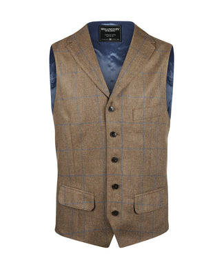 Wellington Gilet 100% Zijde | Bruin