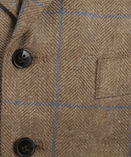 Wellington Gilet 100% Silk | Brown