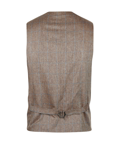 Wellington Gilet 100% Silk | Brown