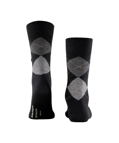 Burlington Edinburgh Men's Socks | Black