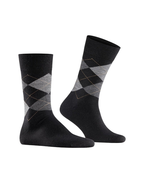 Burlington Edinburgh Men's Socks | Black