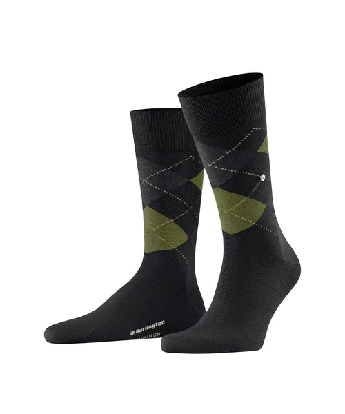 Burlington Edinburgh Men's Socks | Black