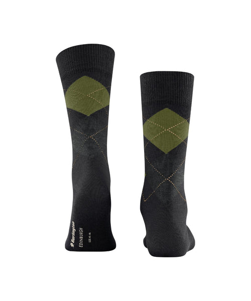 Burlington Edinburgh Men's Socks | Black