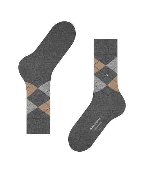 Burlington Edinburgh Men's Socks | Grey