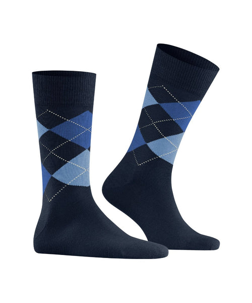 Burlington Edinburgh Heren Sokken | Blauw