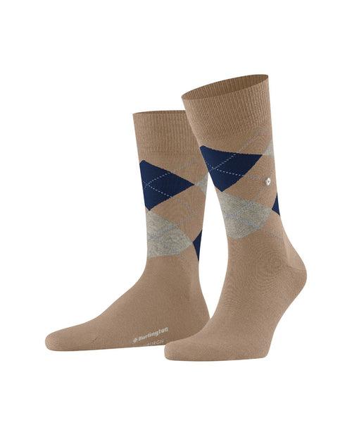 Burlington Edinburgh Men's Socks | Brown