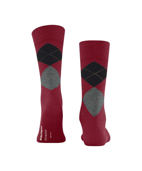 Burlington Edinburgh Men's Socks | Red