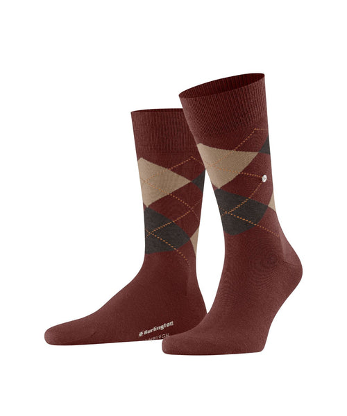 Burlington Edinburgh Men's Socks | Red