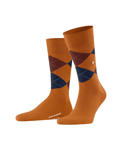 Burlington Edinburgh Men's Socks | red