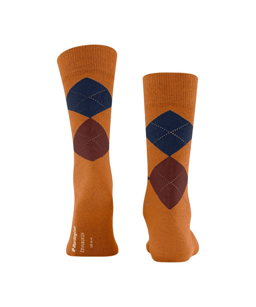 Burlington Edinburgh Men's Socks | red