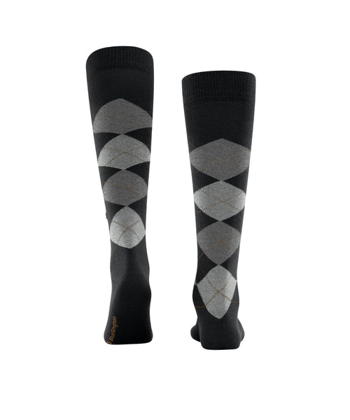 Burlington Edinburgh Men's Knee Socks | Black