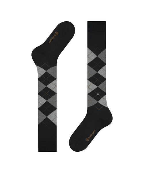 Burlington Edinburgh Men's Knee Socks | Black