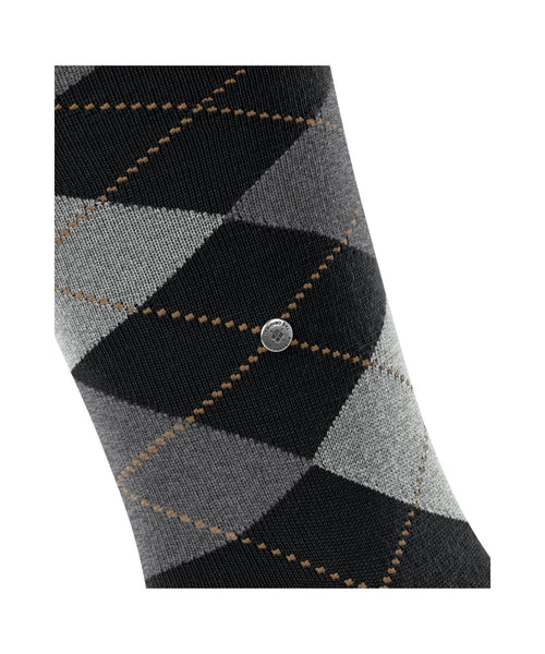 Burlington Edinburgh Men's Knee Socks | Black