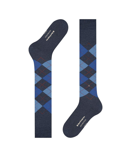 Burlington Edinburgh Men's Knee Socks | Blue