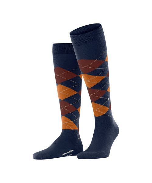 Burlington Edinburgh Men's Knee Socks | Blue