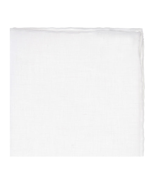 Pocket Square 100% Linen | White