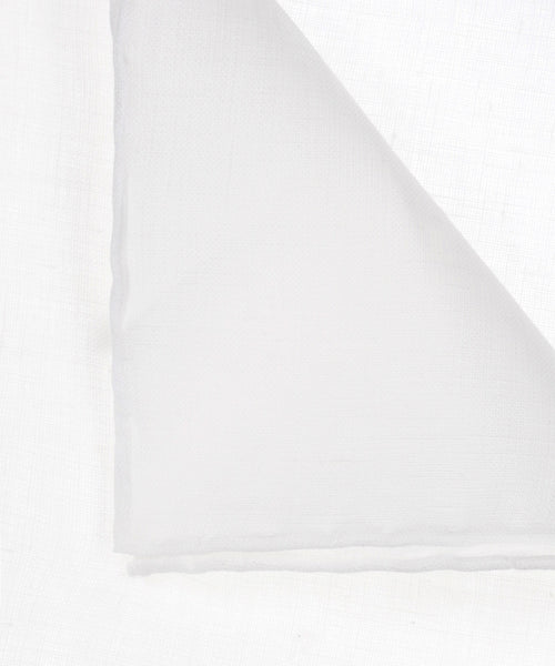 Pocket Square 100% Linen | White