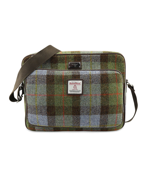 Harris Tweed Messenger Bag | Groen