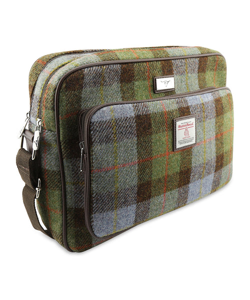 Harris Tweed Messenger Bag | Groen