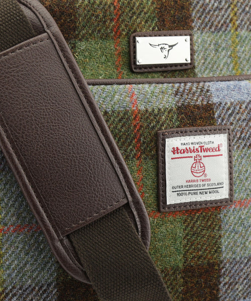 Harris Tweed Messenger Bag | Groen