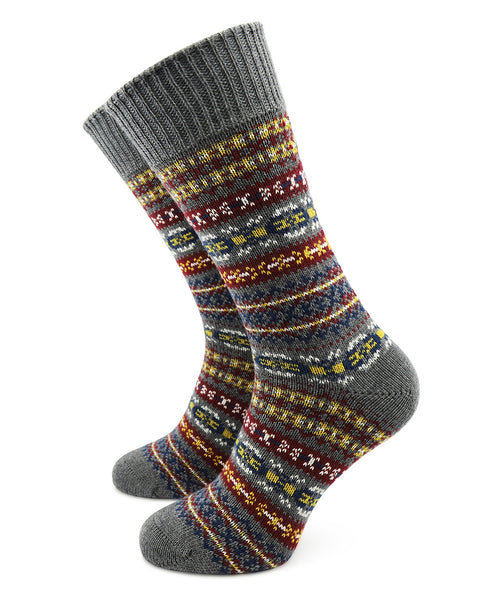 Socks Fairisle Heavyweight | Anthracite Grey