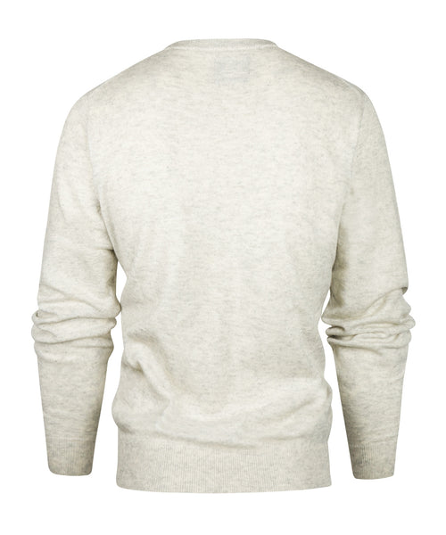 Ronde Hals Cashmere Pullover | Ecru