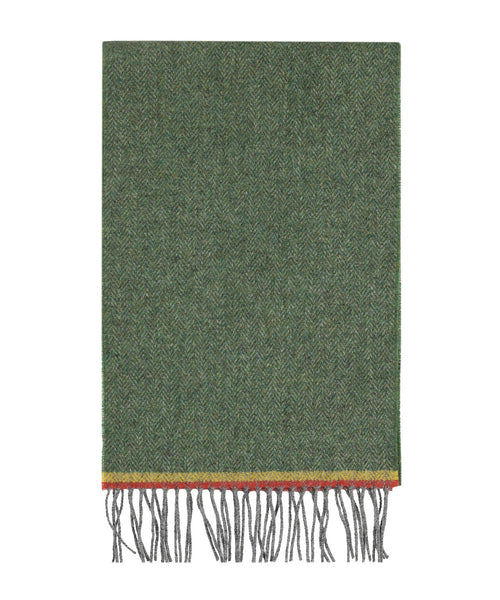 Lambswool Sjaal 30X210CM | Groen