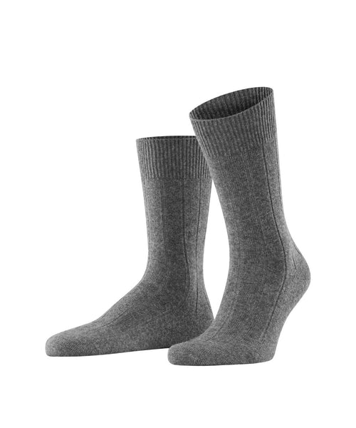 Lhasa Rib Men Socks | Grey