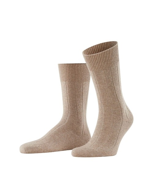 Lhasa Rib Men's Socks | Brown