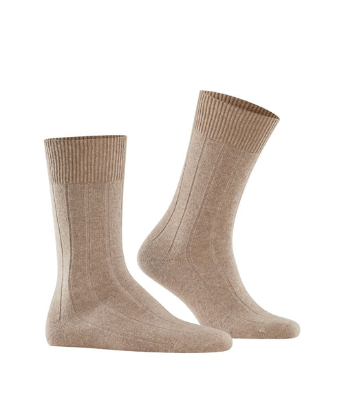 Lhasa Rib Men's Socks | Brown