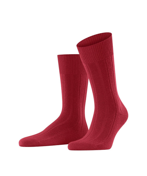 Lhasa Rib Men's Socks | Red