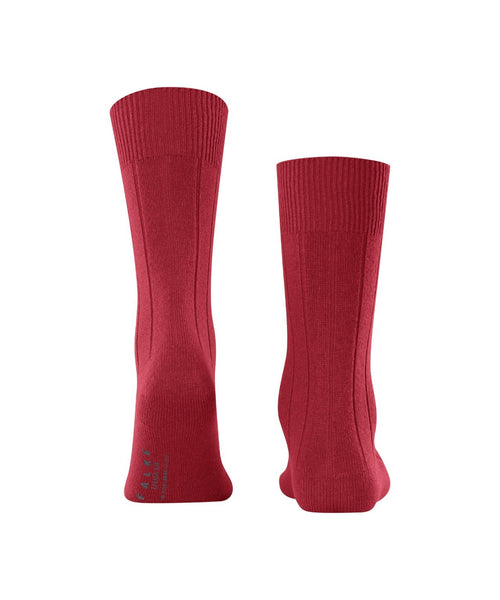 Lhasa Rib Men's Socks | Red