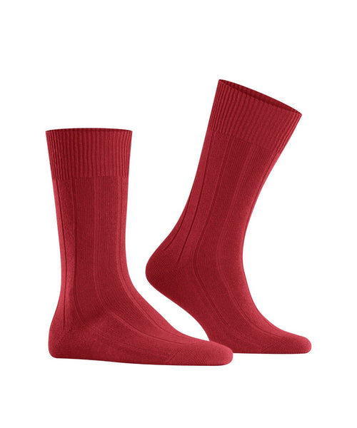 Lhasa Rib Men's Socks | Red