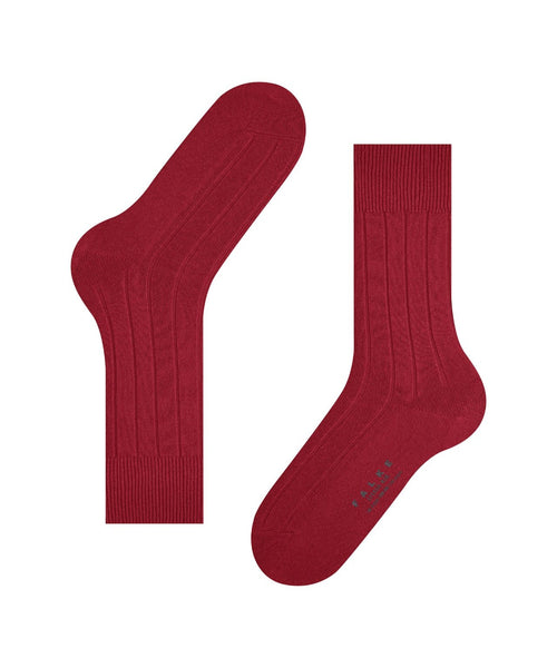 Lhasa Rib Men's Socks | Red