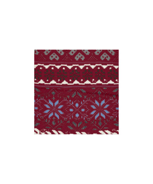 Burlington Country Fair Isle sock | Red