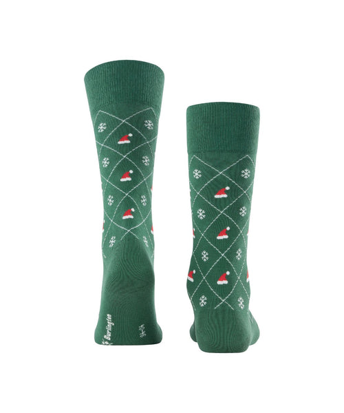 Burlington X-Mas Argyle sok | Groen