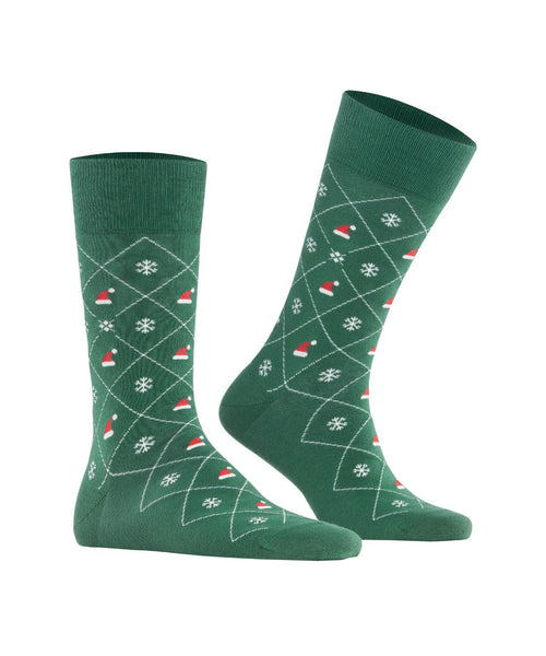 Burlington X-Mas Argyle sok | Groen