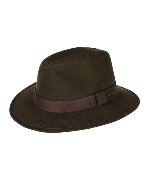 Stetson Traveller Waxed Cotton WR | Olijf Groen