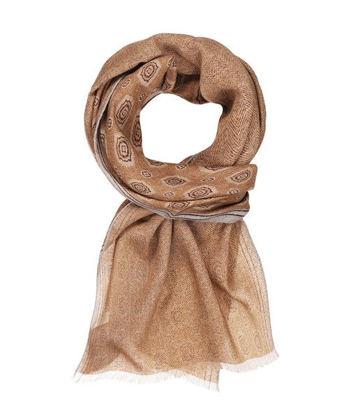 Scarf Wool 40X180cm | Brown